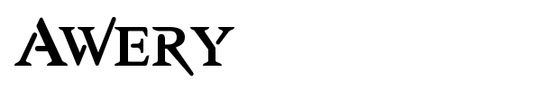 Awery font preview